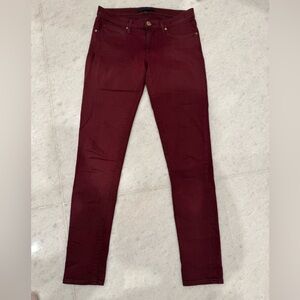 Burgundy Skinny Jeans